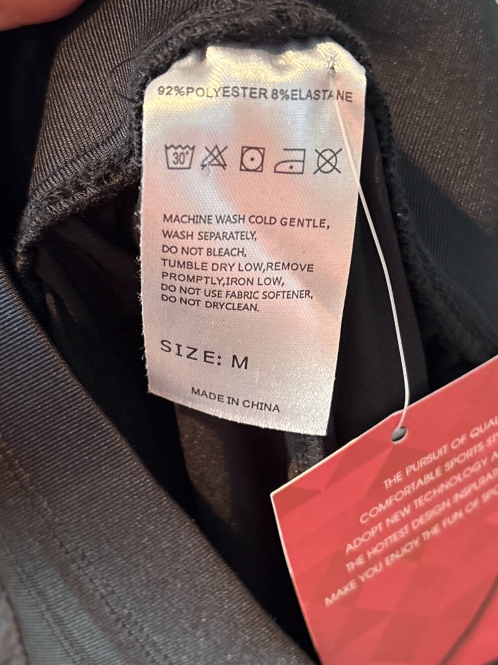 Santiny Black Cargo Jogger Pants NWT Size M - Picture 3 of 3